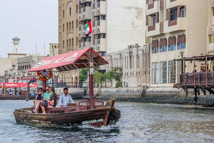 Experience a charming boat ride through Dubai’s historic waterfront surrounded by traditional architecture and local life truly immersing yourself in the rich tapestry of the city’s heritage.